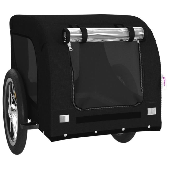 Remorque de vélo pour chien - VGEBY - Noir - Capacité de charge maximale 45 kg