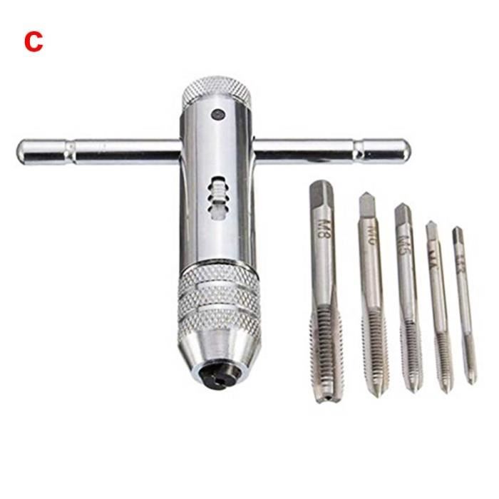 Clé à Taraud à Cliquet à Poignée En T Réglable M3-M8 Et M5-M12 - FDIT