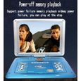 LECTEUR DVD PORTABLE Lecteur DVD Portable, &Eacute;cran De Grande Taille Haute R&eacute;solution 14 Pouces Format De Lecture D145-1