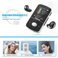 Timoom X56 Lecteur mp3, Mini Lecteur Baladeur Bluetooth Sport avec 32Go, HiFi Portable sans Perte, Radio FM, Podomètre Intelligent, -1