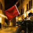 EBTOOLS Mât de drapeau de moto Mât de drapeau universel en acier inoxydable pour moto accessoire de mât de porte-bagages de-1