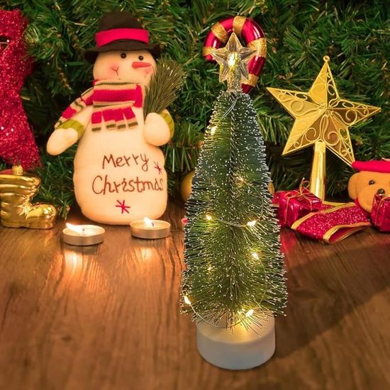 Lot De 6 Mini Sapins De Noël Avec Effet Neige - Déco Hiver Et Noël, Hauteur 4,5 Cm, Parfait Pour Villages Miniatures
