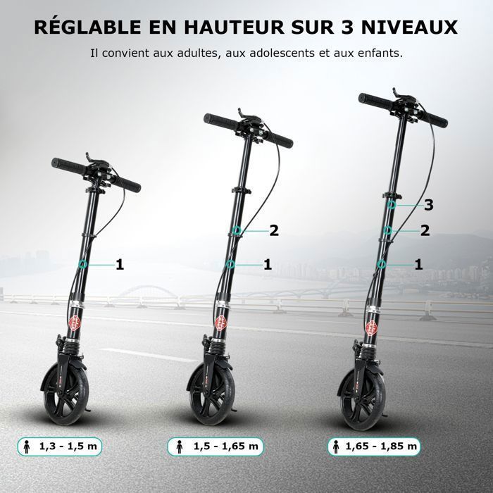 Trottinette À Doigts - Trottinette pour | Pliable À 2 Roues avec Frein, Trottinette Antidérapante, Scooter Amusant pour Skateboards À Doigts, Trottinette Pliable en Forme De T, Accessoires