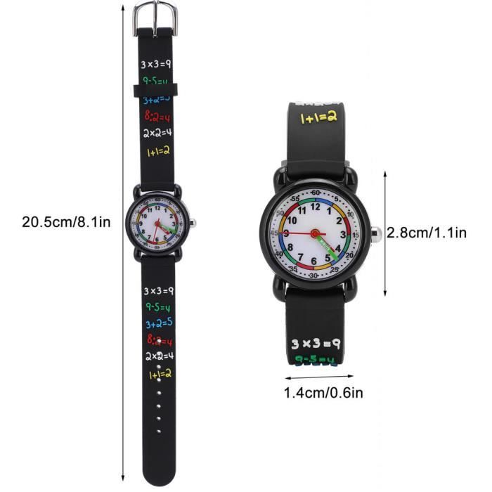 Brecjon Montre D'Apprentissage Enfant Silicone - Étanche 5 ATM Garçon Et Fille