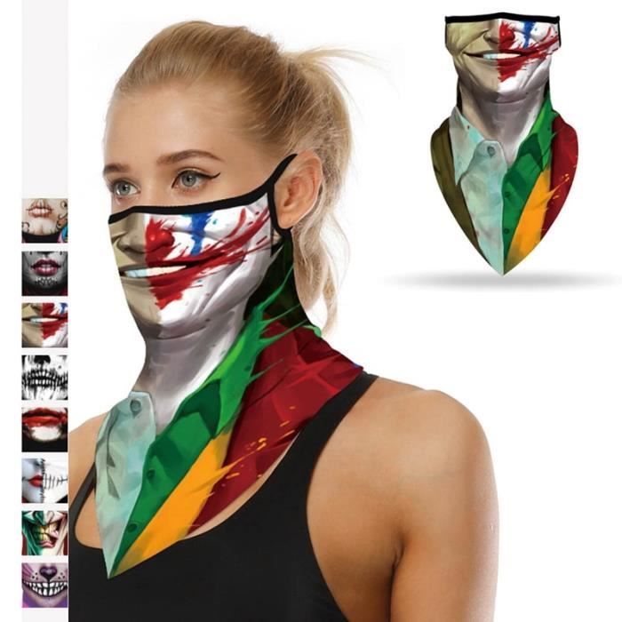 Multi usage Masque Facial Couverture Cou Tube Écharpe Chauffe-Cagoules Snood