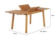Ensemble repas de jardin - BEAU RIVAGE - PRATO - Bois d'eucalyptus - Table extensible - 6 chaises pliantes-2