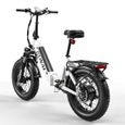 Vélo Électrique Pliable de Ville GUNAI GN20 - Blanc - 20" Fatbike - Batterie Samsung 48V 15Ah-2