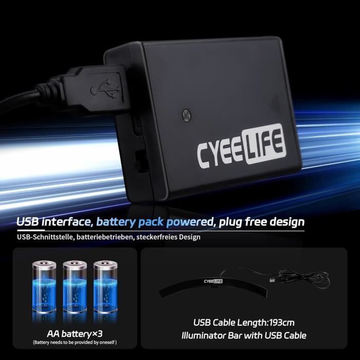 Éclairage LED Pour Cible De Fléchettes - Bras à Ressort, Câble USB 3m - Compatible Toutes Marques, Facile à Monter