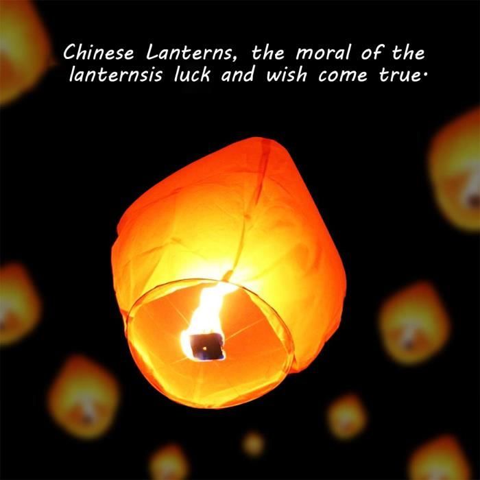 5PCS lanterne volante céleste chinois coloré fête évenement mariage -  Cdiscount Maison