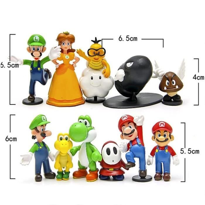 Lot 48 Figurines Super Mario bros Mario Kart Nintendo Luigi Donkey