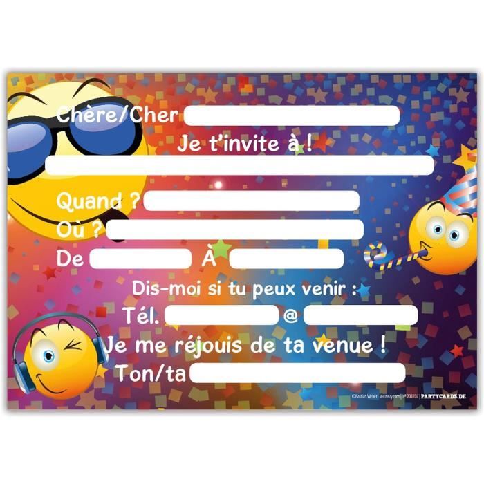 Lot De 12 Cartes D'invitation Avec Enveloppes Motif Tournesol Pour Anniversaire D'enfant Ou Fête D'enfants Invitations D'anniversaire à Remplir (tournesol