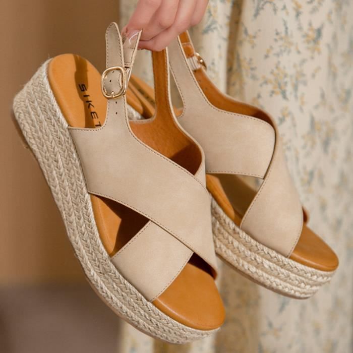 Cdiscount sandales femme compensees outlet