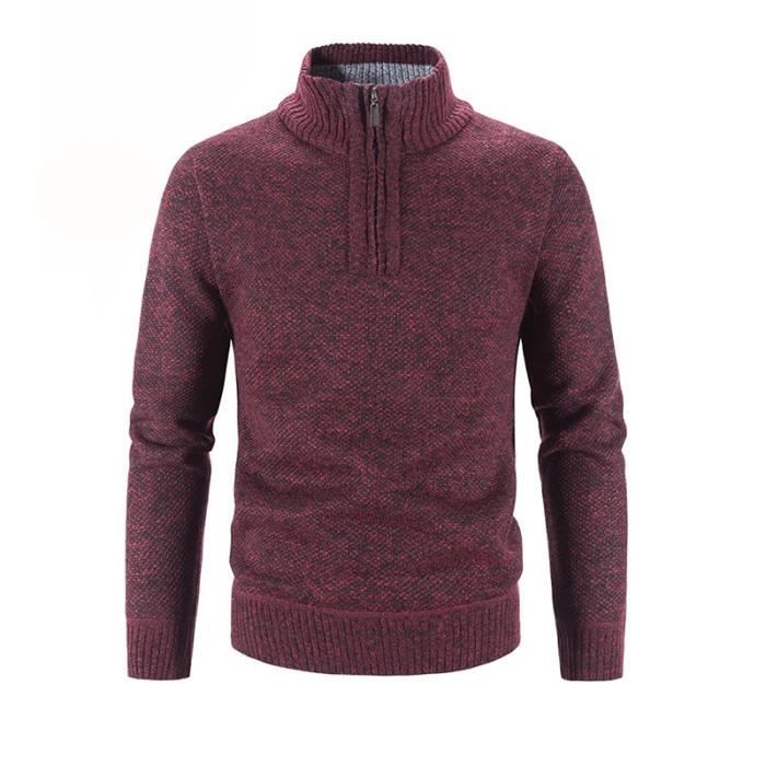 IClosam Pull Homme Manches Longues Pullover Homme Hiver Classique Pulls Col V Basique Tricoté En Maille