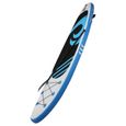 ESTINK Planche à pagaie Planche de surf gonflable professionnelle Stand Up Paddle Board PVC antidérapant Foot Pad(Bleu clair )-3
