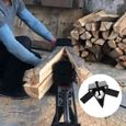 VGEBY Fendeuse à bois hydraulique électrique Tête de coupe transversale Tête de bûcheron en acier au titane YESMA-3