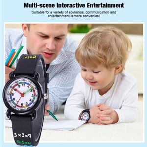 Montre éducative Enfant Weayege - Noir, Analogique, Apprentissage De L'heure (neuf)