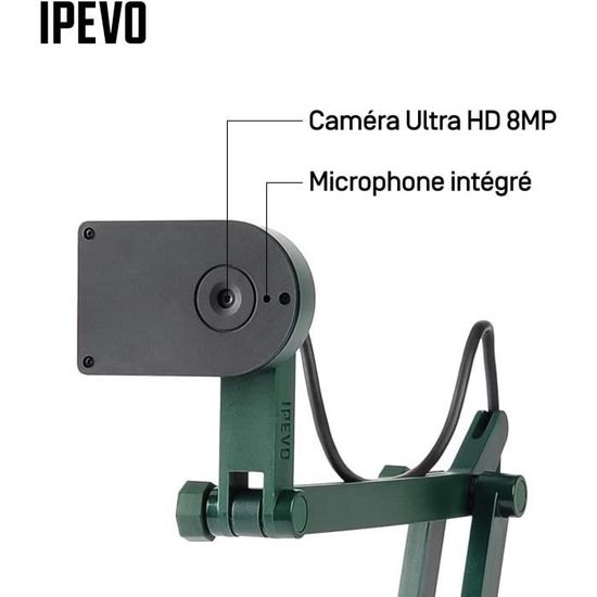Fonction d'inversion d'image Deux Microphones Excellente pour Windows THUSTAR USB Caméra de Documents & Webcam Mac et Chromebooks Plier V4K/2448P Visualiseur pour Format A3 avec Lumières LED 