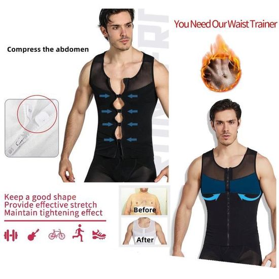 Gilet De Sudation En Néoprène Manches Longues – Affinez Votre Silhouette Et Brûlez Les Graisses !