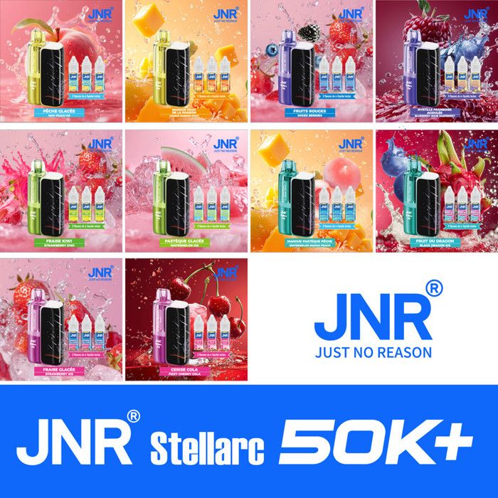 JNR Pod Stellarc Compatible Stellarc 50K + 3 x 10ml E-liquide Dual Mesh 1.2  ohm Saveur Fruits Rouges - Mixed Berries