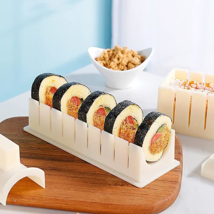 Sushi Maker Kit, 12 Pièces Moules à Sushi Kit de Préparation à Sushi Kit  Sushi Maki Complet DIY avec Couteau pour Sushi et Tor[41] - Cdiscount Maison