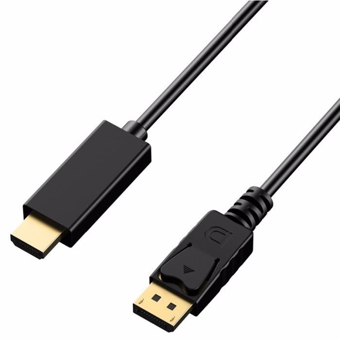 1.8m DP vers HDMI Câble mâle vers mâle3