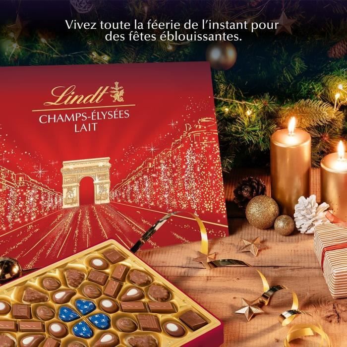 LINDT Boîte de chocolat au Lait Champs-Élysées - 482 g - Cdiscount Au  quotidien