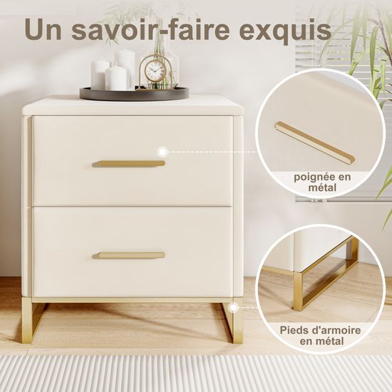Lot De 2 Tables De Chevet,Table D'appoint, Table De Nuit Pour Salon Chambre Vert 40x35x40 Cm Velours129960 90653689