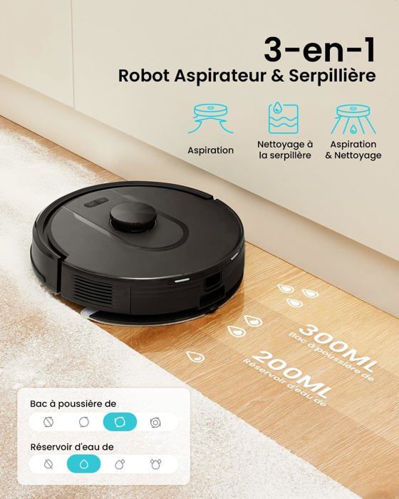 Sac Aspirateur Robot Cleanova W11 Kit De Piu00e8ces De Rechange Pour Aspirateur Robot Cleanova W11 Sac A Poussière Cleanova