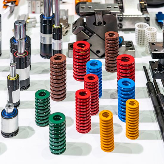 Sourcing Map Imprimante 3D Matrice Ressort, 2pcs 14mm OD 35mm Long Spirale Estampage Compression Moule Matrice Ressorts Pour 3D Imprimante Electrique Pièce, Vert