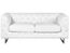 Canape 2 Places En Simili Cuir Blanc Vissland Achat Vente