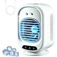 Refroidisseur d'air portable, 3 niveaux de vitesse d'air, 2 modes de refroidissement, oscillation de 150°