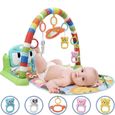 Tapis de jeu d'éveil pour bébé - YYiXing - Multicolore - Avec arche jouet - Effets sonores - Pile-0
