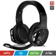 SPIRIT OF GAMER – XPERT-H1100–Casque Audio Sans Fil 7.1 Surround Noir LED Pro Gamer – Microphone - PC - PS4 - PS5-XBOX ONE - SWITCH-0
