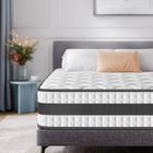 Matelas Hybride 160x200 cm INRE, Épais 25cm, Ressorts Ensachés + Mémoire de Forme, Moyenne Ferme, 7 Zones de Confort, Respirant