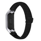 LEMONDA Bande De Poignet Élastique Réglable Stretch Boucle Nylon Bracelet Remplacement Sangle Pour Samsung Galaxy Fit-E R375 - Noir