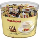 TOBLERONE Assortiment de 3 Mini Toblerone : Chocolat au Lait, Chocolat Noir, Chocolat Blanc - Tubo de 113 mini barres x 904 g
