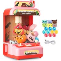 Mini Machine à Pinces pour Enfants,Machine Attrape Bonbon pour Fêtes, Anniversaires et Cadeaux de Noël pour Enfants,Filles et Garçon