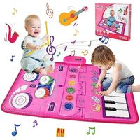 Tapis Musical - Piano & Drum Mat - Jouets pour bébé 1 an - 2 en 1 Jouets Musicaux