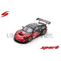 Voiture Miniature de Collection - SPARK 1/43 - PORSCHE 911 GT3 R - GT Cup Macau 2022 - Red / Black - SA265