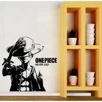 Stickers Muraux Une Pièce One Piece Pirates Luffy Cartoon Wall Art Autocollant Décoration De La Maison