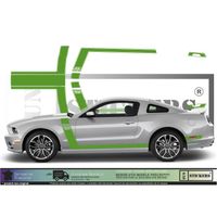Ford Mustang BOSS 302 KCB - VERT - Kit Complet - Tuning Sticker Autocollant Graphic Decals