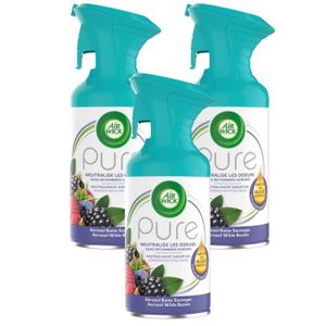 Airwick Pure Lot de 3 désodorisants en spray Lavande 250 ml