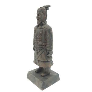 DÉCO ARTIFICIELLE Statuette guerrier chinois Qin 4 L, hauteur 14 cm,