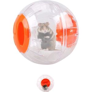 ROUE - BOULE D'EXERCICE Boule Hamster,Exercice Balle Plastique Gerbil Jouet Hamster Exercice Balle pour Petit Animal Boule de Voyage Transparente,Orange