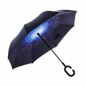 Parapluie automatique pliant anti-retournement solide imperméable etanche buiness Srxing Hanmir pour homme et femme