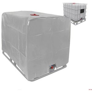 XZMAN Couvercle De R/éservoir deau,Film UV Housse De Protection,B/âche De Protection IBC Housse De Protection IBC /Étanche /À La Poussi/ère pour Cuve 1000L,120x100x116cm