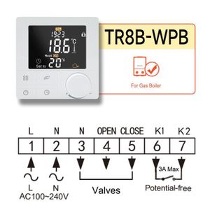 PLANCHER CHAUFFANT Tr8b-wpb - Thermostat de chauffage 110 220V, pour 