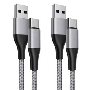 CÂBLE TÉLÉPHONE Lot-2 Câble USB-C 1M Charge Rapide 3A pour Xiaomi 