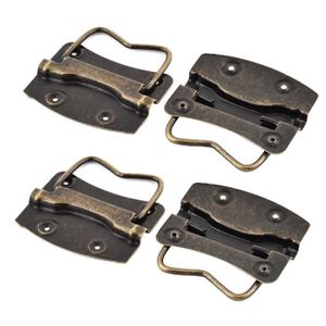 sourcingmap/® Bo/îte en bois Type bo/îte tiroir Poign/ée Arc fixe Bronze tonne 10pcs 60mmx15mmx10mm