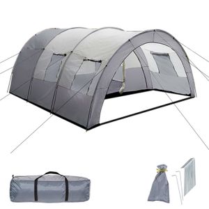 CampFeuer Tente tunnel pour 4 personnes Vert olive//gris 5/ m